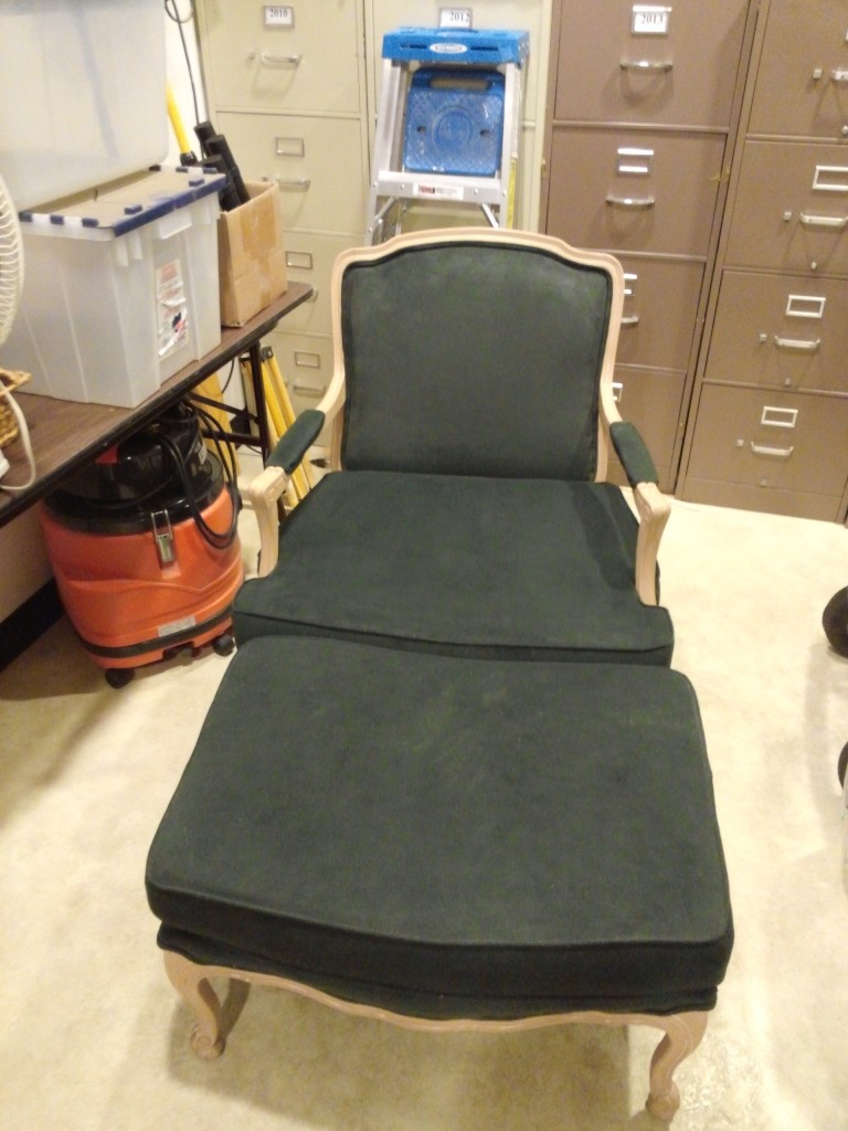 Bergere chair, before