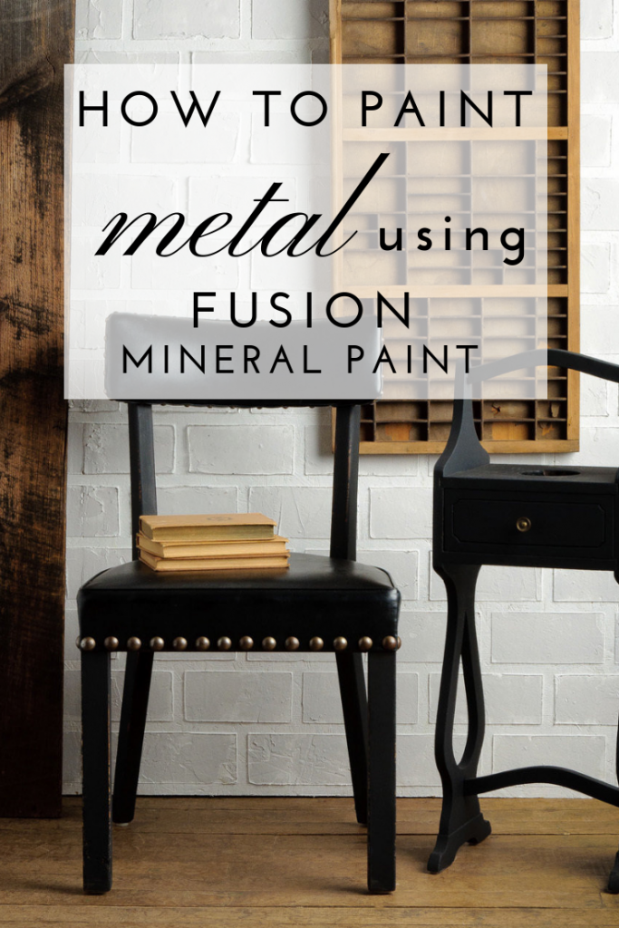 How To Paint Metal Using Fusion Mineral Paint The Treasured Home