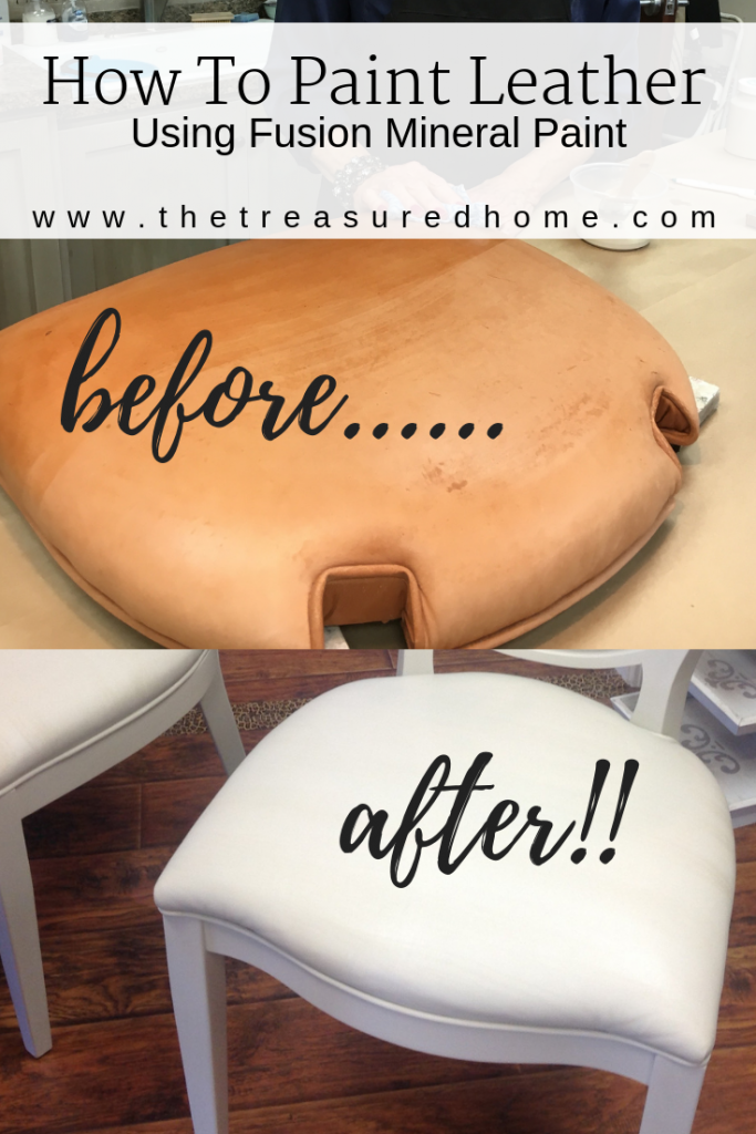 Painting Leather Using Fusion Mineral Paint The Treasured Home