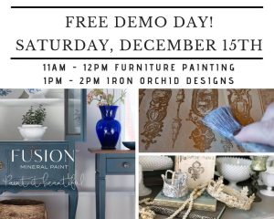 The Treasured Home FREE Fusion Mineral Paint Live Demo Days! #thetreasuredhome #fairoakscalifornia #fusionmineralpaint #furniturepaitingdeomonstration #howtousefusionmineralpaint