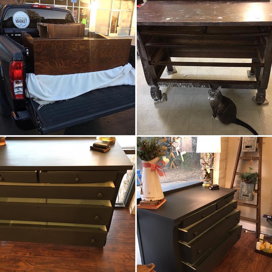 It's so easy to transform furniture with paint! Let Barbara with The Treasured Home teach you with this Fusion Mineral Paint Transformation tutorial! #thetreasuredhome #fusionmineralpaint #paintedfurniture #furnituretransformation #furniturepaint
